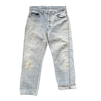 Levis Vintage 80s Redline Selvedge USA 501 XX Jeans 66 70s 36x32 Act 32x28