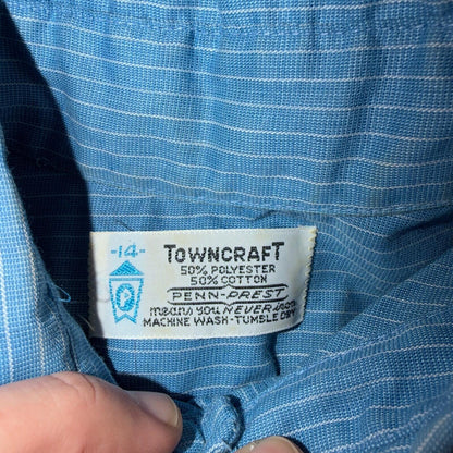 VTG Penneys Boys Button Shirt Size 18 1950s Rockabilly Lot Towncraft 60s Stripes