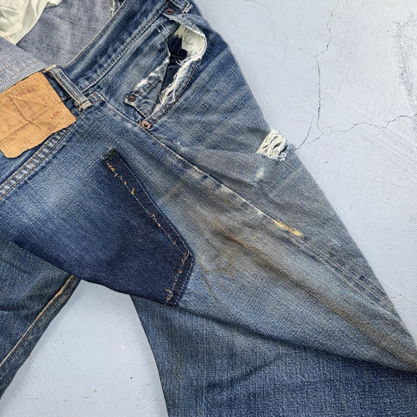 Levis 501 Big E Vintage 60s Redline Selvedge USA XX 1960s Jeans 66 Act 36x26