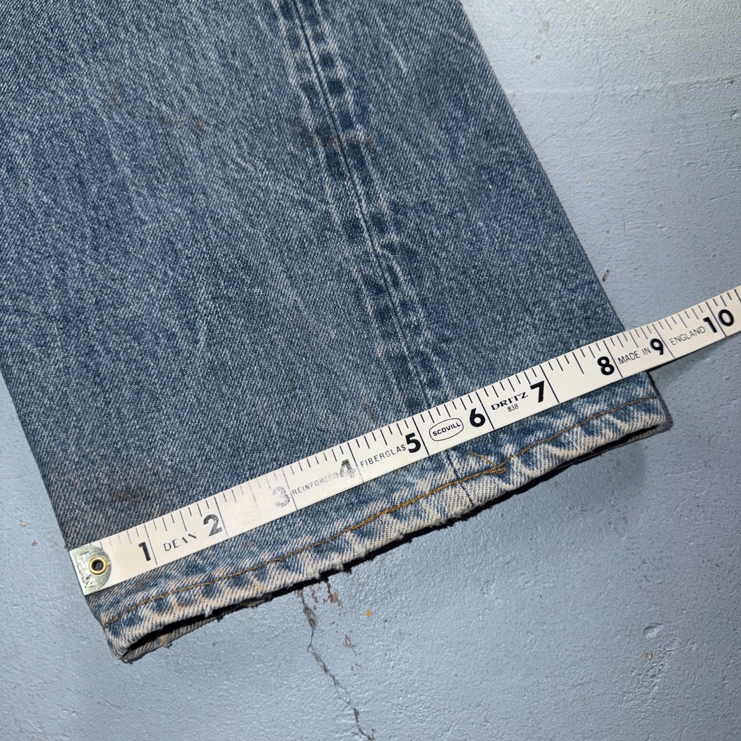Levis 501 Vintage 80s Redline Selvedge USA XX Jeans Light Wash 36x34 Act 33x30