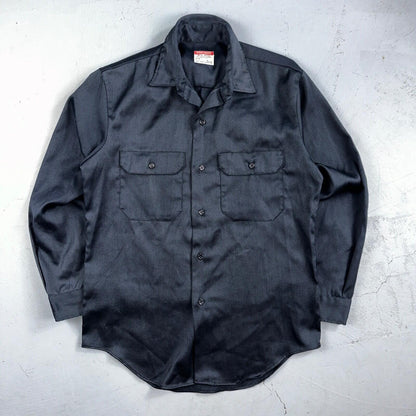 Vintage Penneys Big Mac Shirt Dark Navy Blue 70s 1970s 50/50 JC Penney