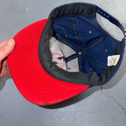 VTG Safeway USA Hat Baseball Cap Snapback Mulitcolor Blue Red Sports Worker 90s