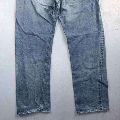 Levis 501 Vintage 80s Redline Selvedge USA XX Jeans Light Wash 40x34 Act 38x30