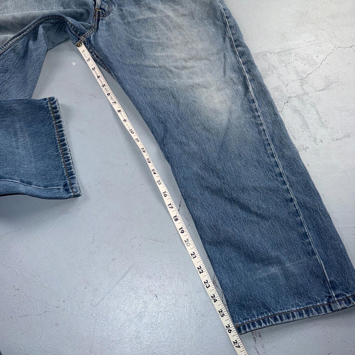 Levis 501 Vintage Y2K XX Straight Leg Jeans Blue Light Wash 44x30 Act 40x26