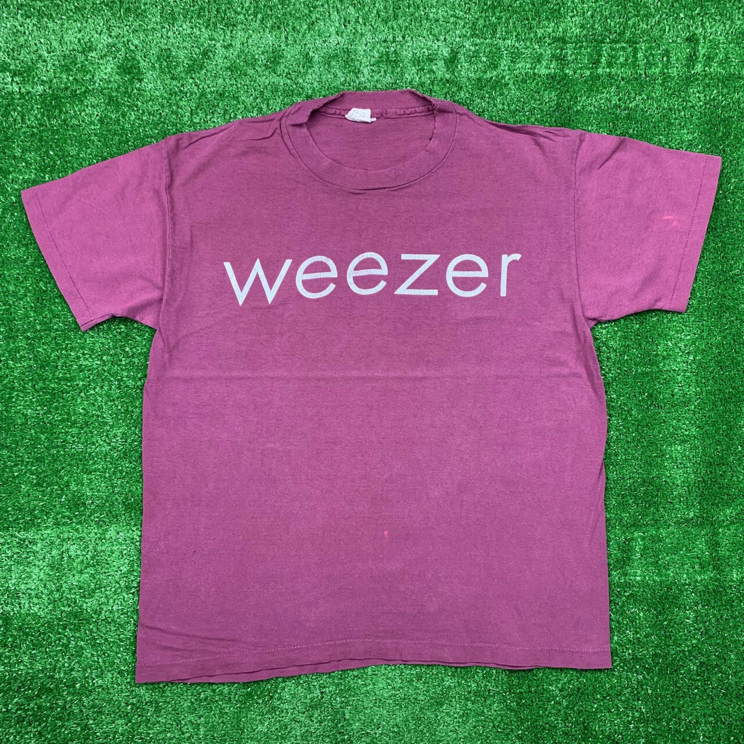 Weezer 90s Vintage T Shirt Album Promo Nirvana Rap Band Music Maroon 1994