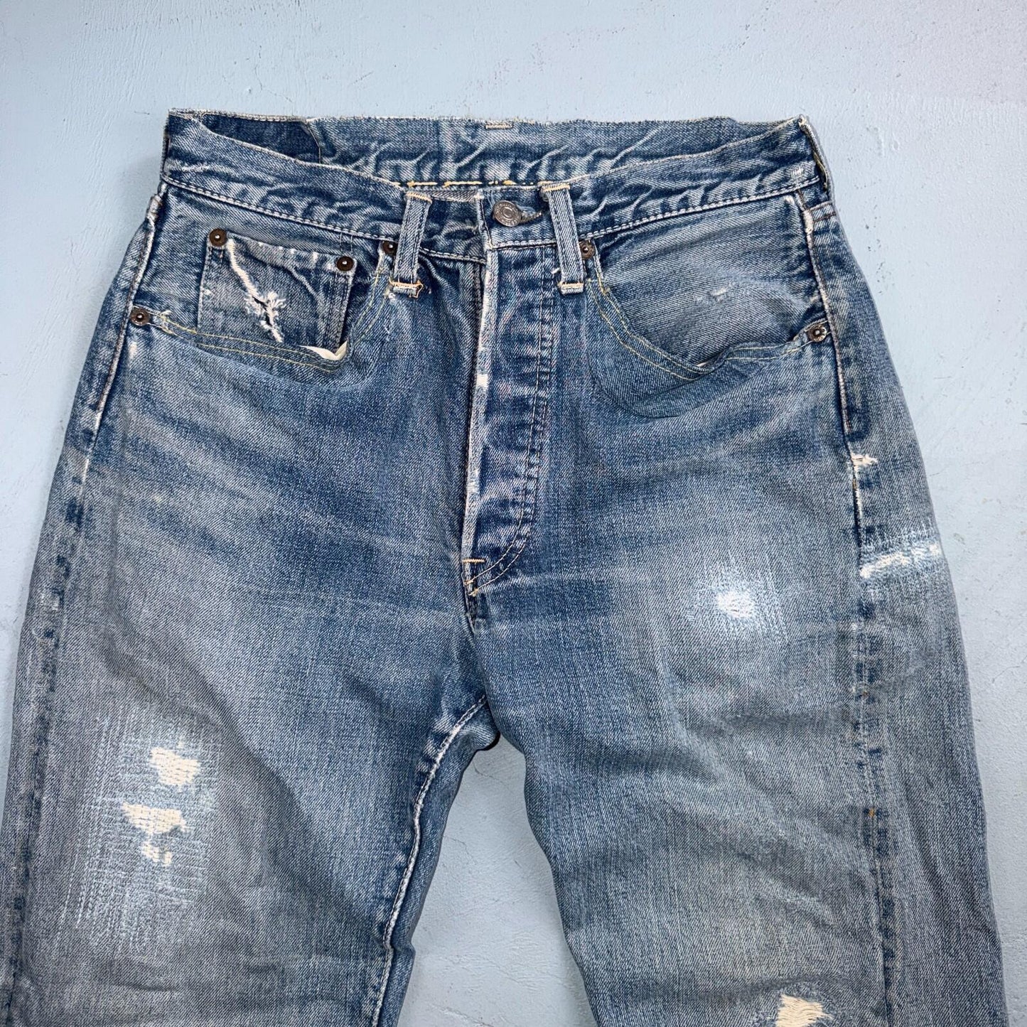 Levis 501 Big E Vintage 60s Redline Selvedge USA XX 1960s Jeans 66 Act 27x29
