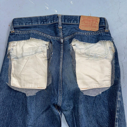 Levis 501 Vintage 80s Redline Selvedge USA XX Jeans Bootcut 33x36 Act 30x33