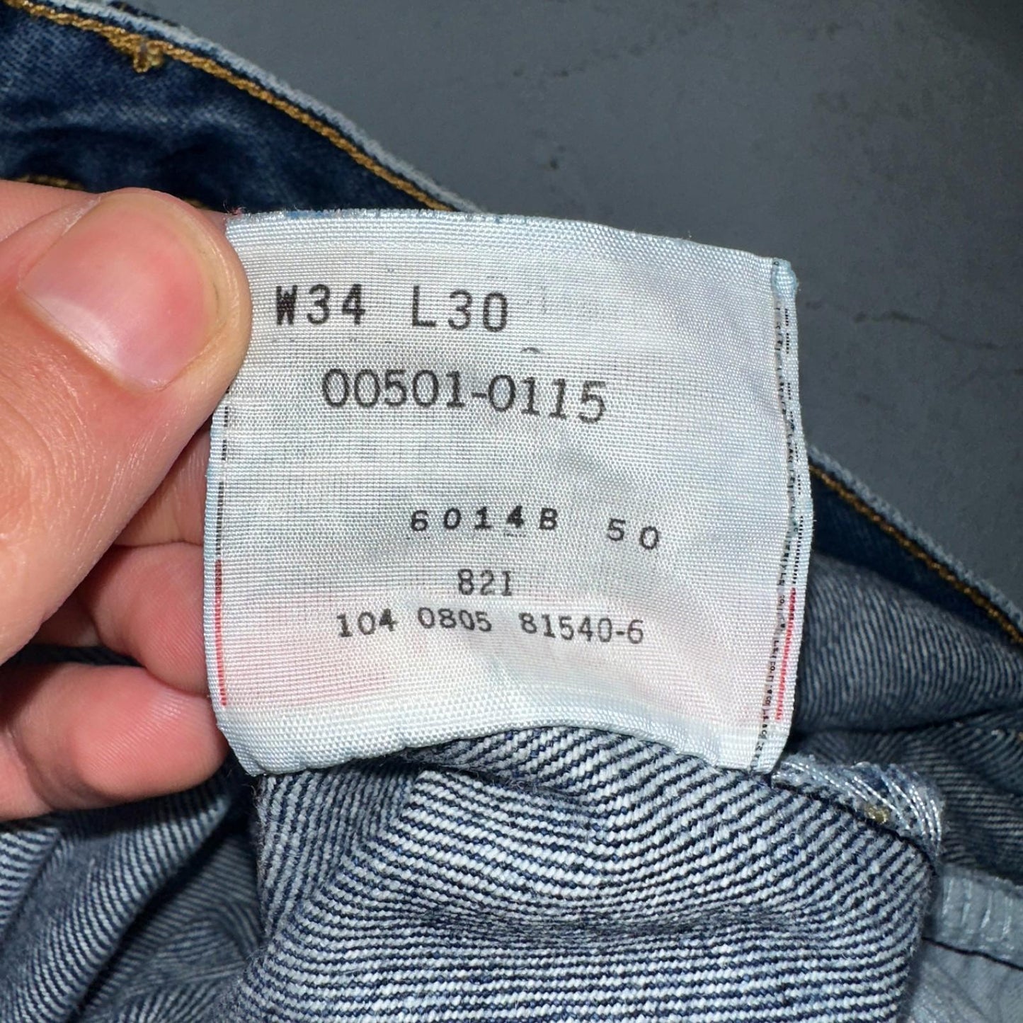 Levis 501 Vintage Y2K 90s XX Straight Leg Jeans Blue Med Wash 34X30 Act 33x30