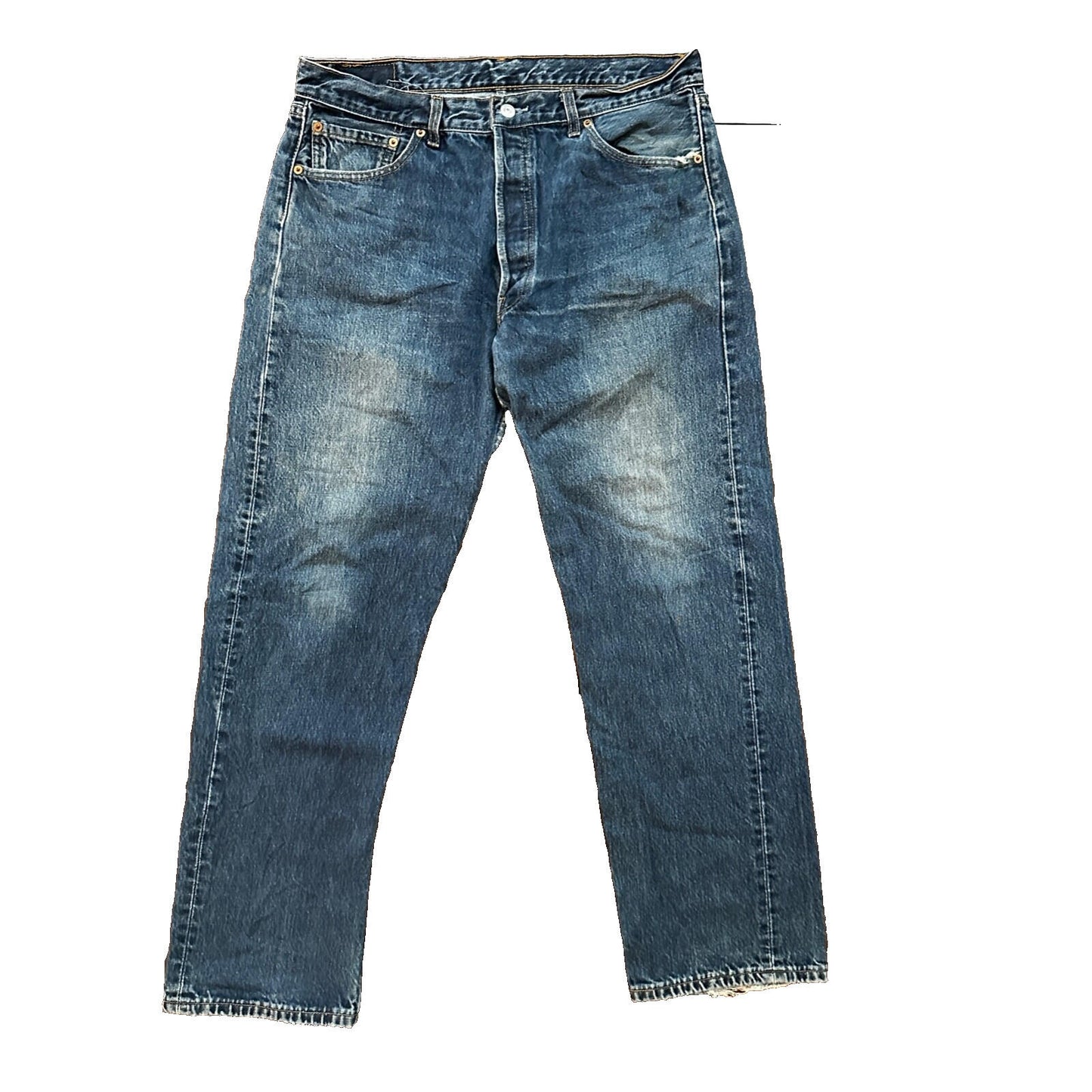 Levis 501 Vintage 90s Straight Leg XX Canada Jeans 36x30 Med Wash Act 34x29