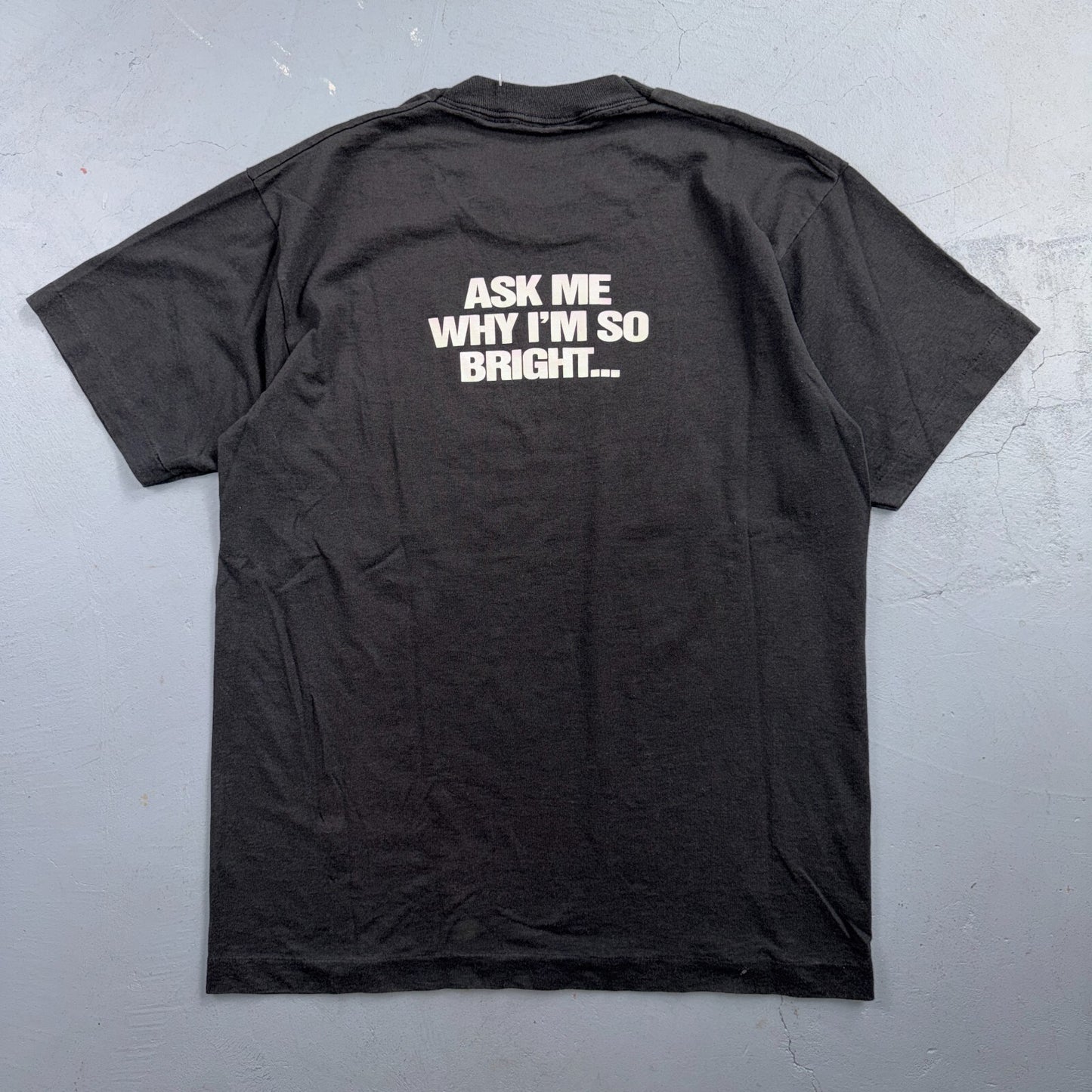 VTG Californeon Advertising Graphic T Shirt Neon Sign California Black Large USA