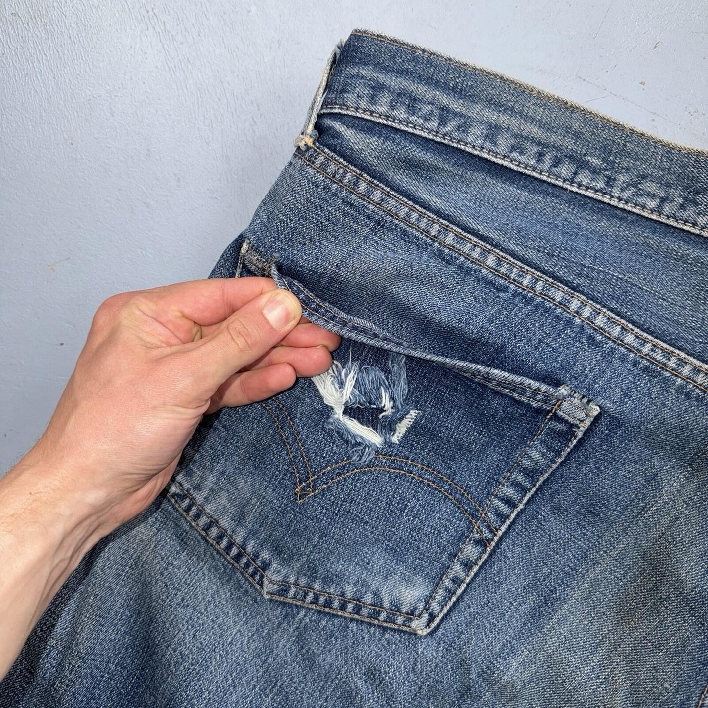 Levis 501 Big E Vintage 60s Redline Selvedge USA XX 1960s Jeans 66 Act 36x26