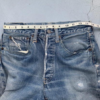 Levis 501 Big E Vintage 60s Redline Selvedge USA XX 1960s Jeans 66 Act 27x29