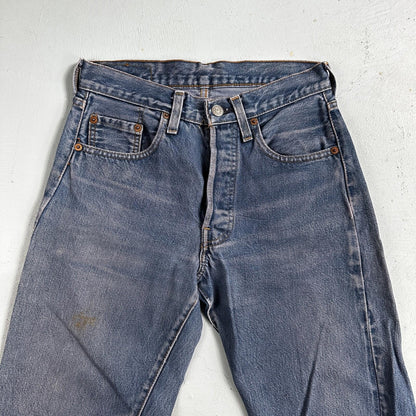 Levis 501 Vintage 80s Redline Selvedge USA XX Jeans Dyed Wash 28x36 Act 26x31