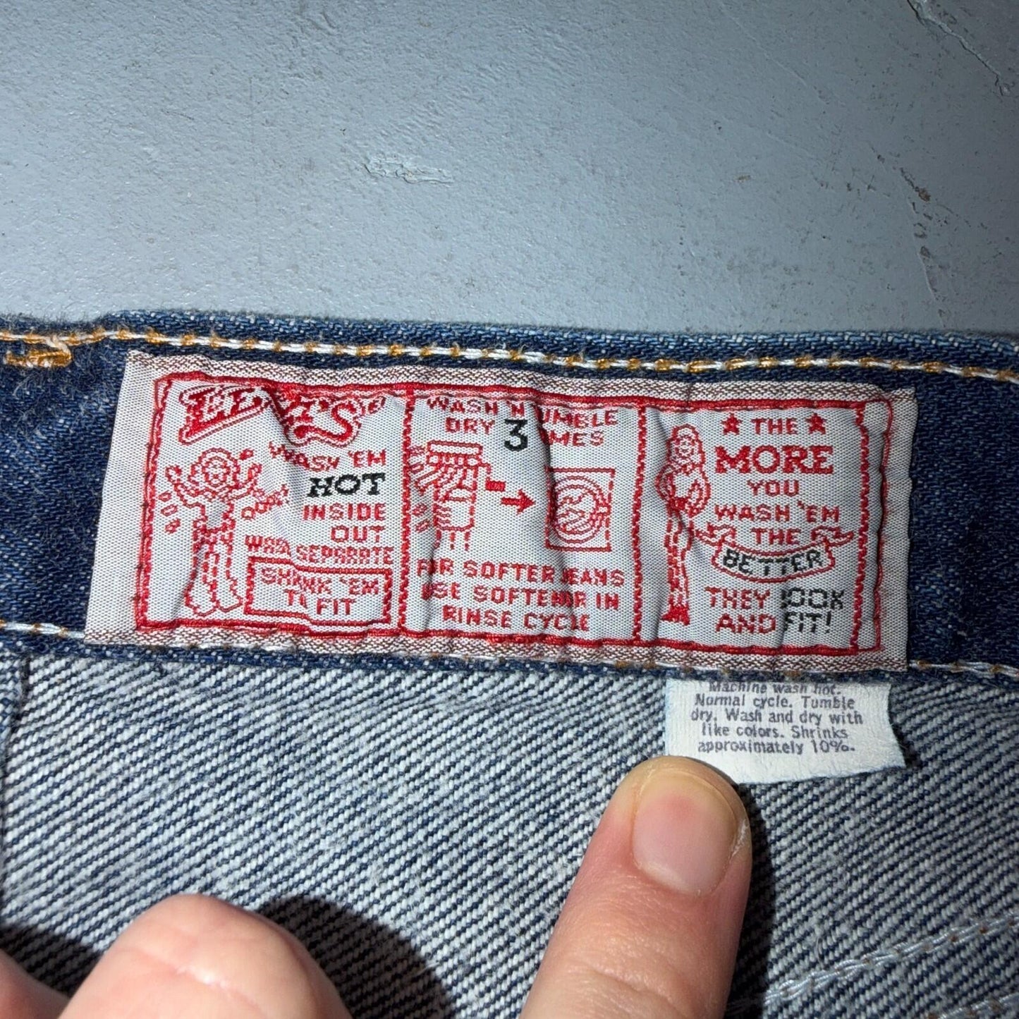 Levis 501 Vintage 80s USA XX Straight Leg Jeans High Rise Sz 13 Womens Act 28x32