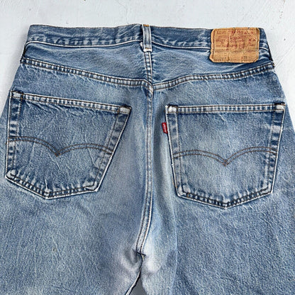 Levis 501 Vintage 80s Redline Selvedge USA XX Jeans Light Wash 35x36 Act 31x31
