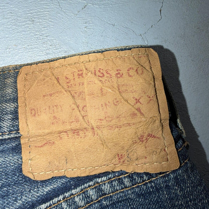 Levis 501 Big E Vintage 60s Redline Selvedge USA XX 1960s Jeans 66 Act 36x26