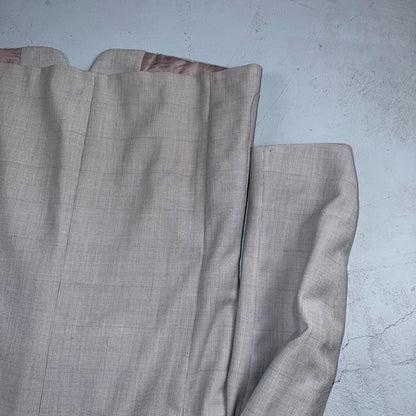 1960s 1970s VTG Mens 2 PC Suit 42 Jacket Coat Pants Gray Union Wool Rockabilly
