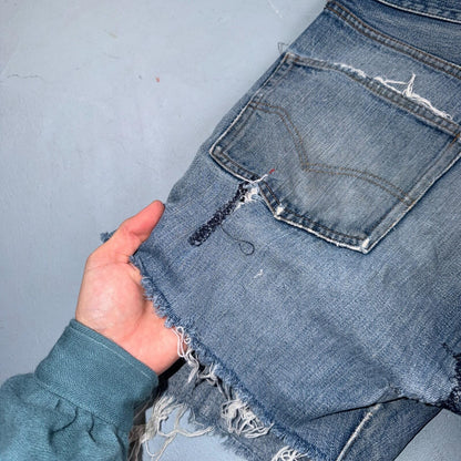Levis 501 Vintage 70s SS Redline Selvedge USA XX Jeans Light Wash Shorts 31x5