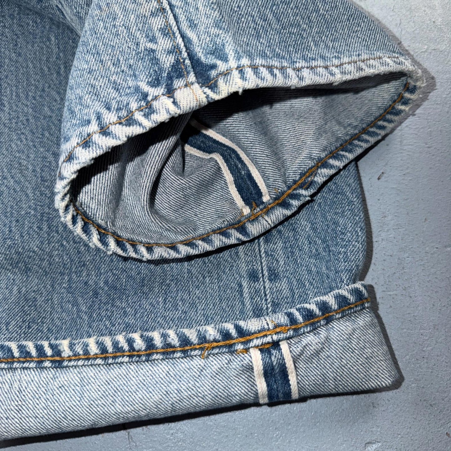 Levis 501 Vintage 80s Redline Selvedge USA XX Jeans Light Wash 36x38 Act 33x33