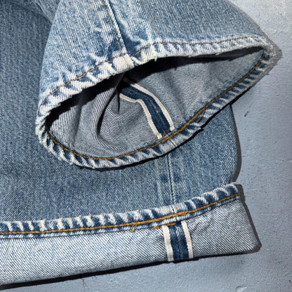 Levis 501 Vintage 80s Redline Selvedge USA XX Jeans Light Wash 36x38 Act 33x33