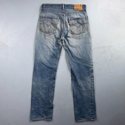 Levis 501 Vintage 80s Redline Selvedge USA XX Jeans Light Wash 34x36 Act 32x31