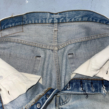 Levis 501 Vintage 80s Redline Selvedge USA XX Jeans Light Wash Worn Act 30x30