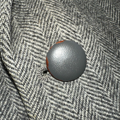 YSL Yves Saint Laurent Vintage Gray Tweed Jacket 38 Blazer Coat France Suit 80s