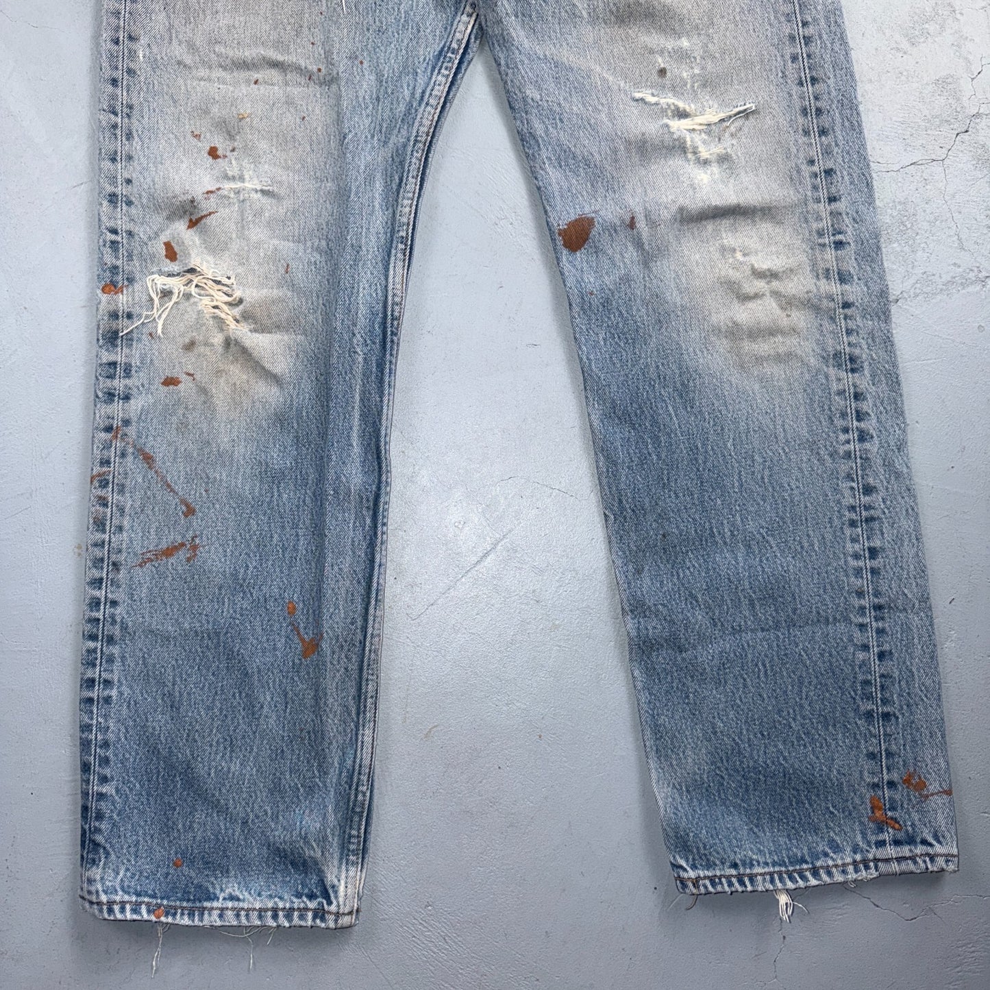 Levis 501 Vintage 90s Y2K XX Straight Leg Jeans Blue Light Wash 36x34 Act 34x29