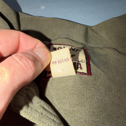 Tommy Bahama VTG 100% Silk Rayon Woven Sport Shirt Jacket XL Green Very Rare 90s