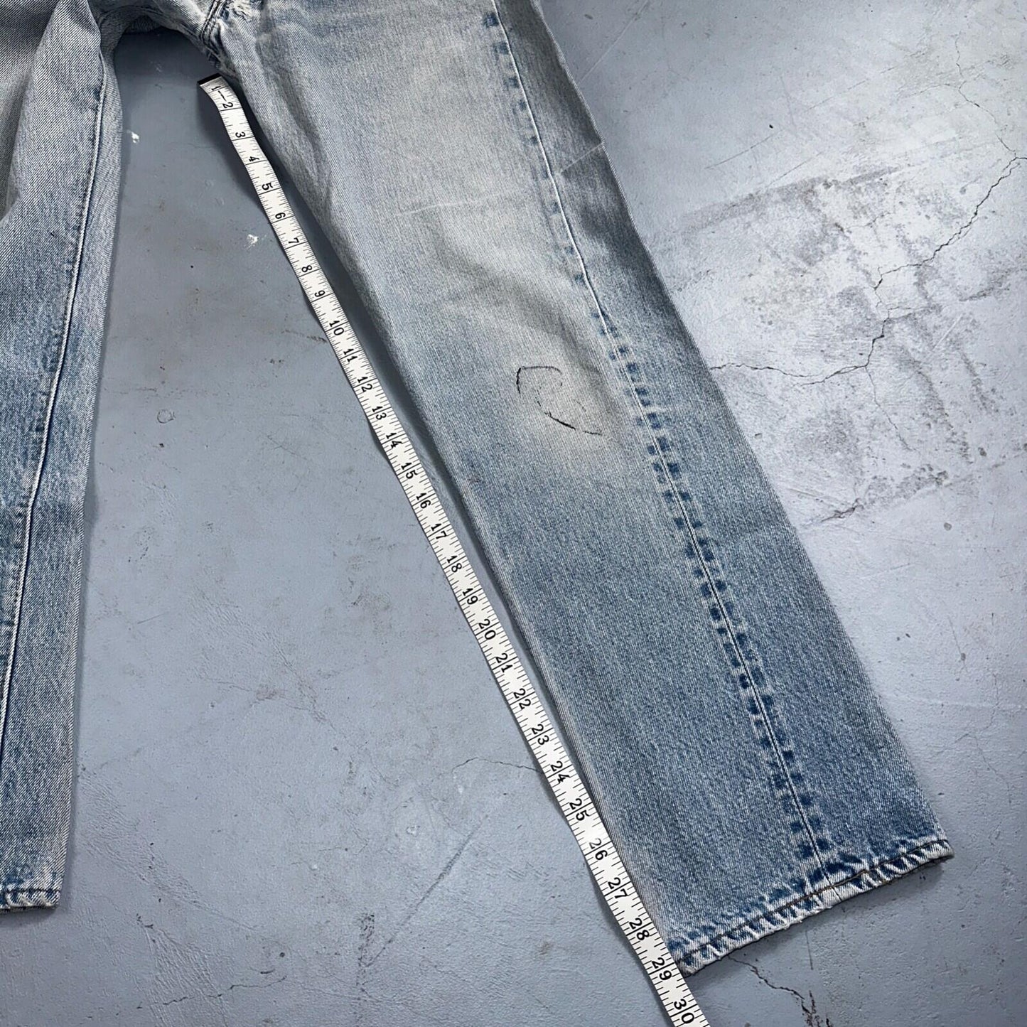 Levis 501 Vintage 80s Redline Selvedge USA XX Jeans Light Wash 32x33 Act 29x29