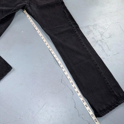 Levis 501 Vintage Y2K 90s XX Straight Leg Jeans Black Med Wash 29x34 Act 28x31