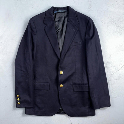 Women's Vintage Polo Ralph Lauren Blazer Jacket Made in Italy Sz 16 Wool 80s