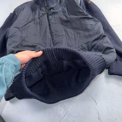 Paul & Shark Yachting Wool Revesible Heavy Jacket Removable Sleeves Italy Vest