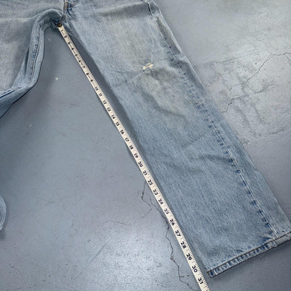 Levis 501 Vintage Y2K 90s XX Straight Leg Jeans Blue Light Wash 34x32 Act 33x31