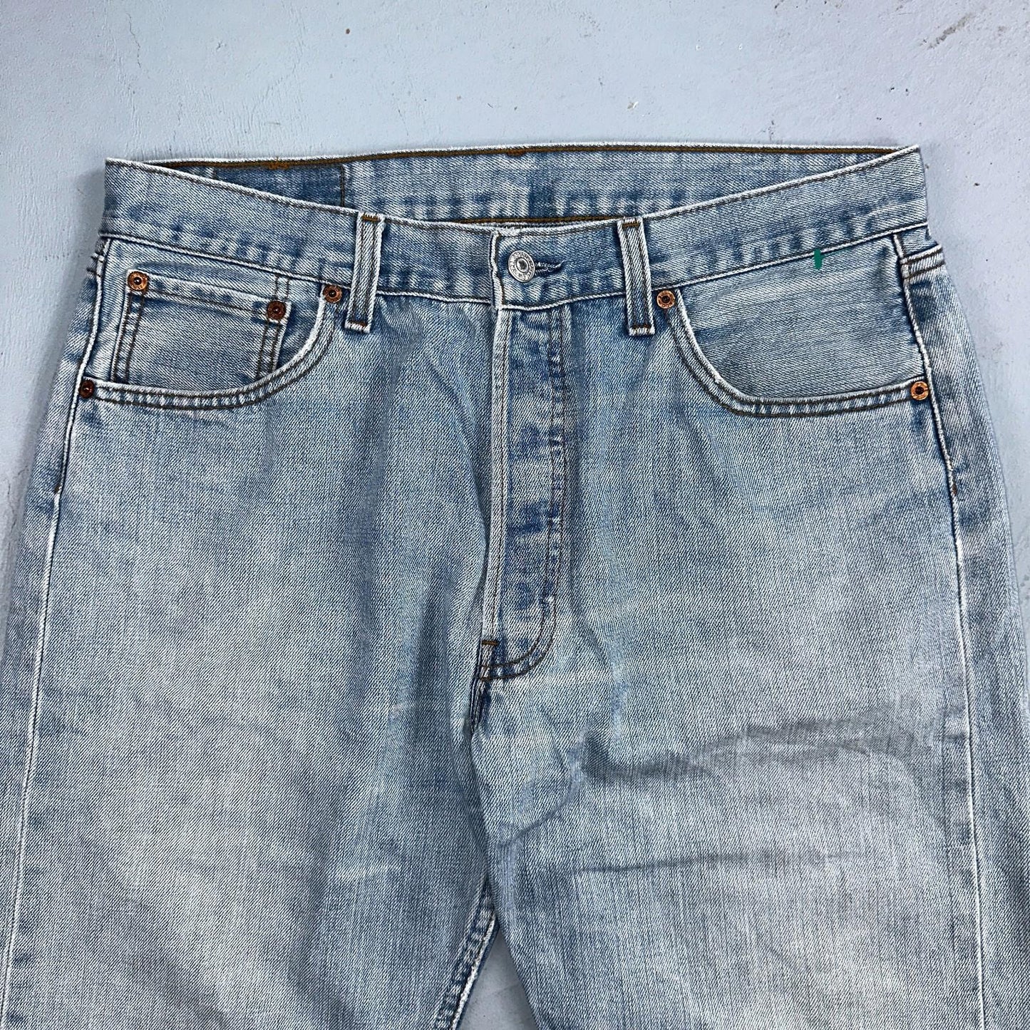 Levis 501 Vintage Y2K XX Straight Leg Jeans Blue Light Wash 34x34 Act 32x31