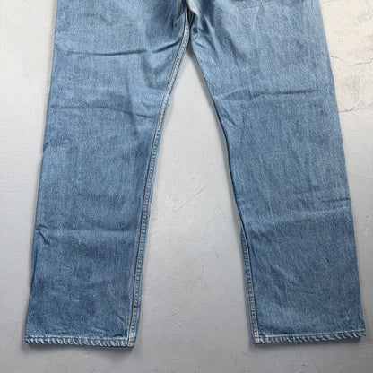Levis 501 Vintage 80s USA XX Straight Leg Jeans Blue Light Wash 40x33 Act 38x29