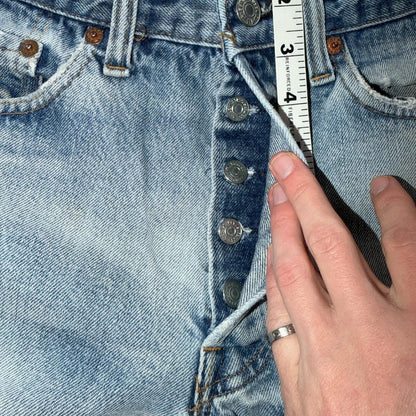 Levis 501 Vintage 80s Redline Selvedge USA XX Jeans Light Wash 31x36 Act 28x30