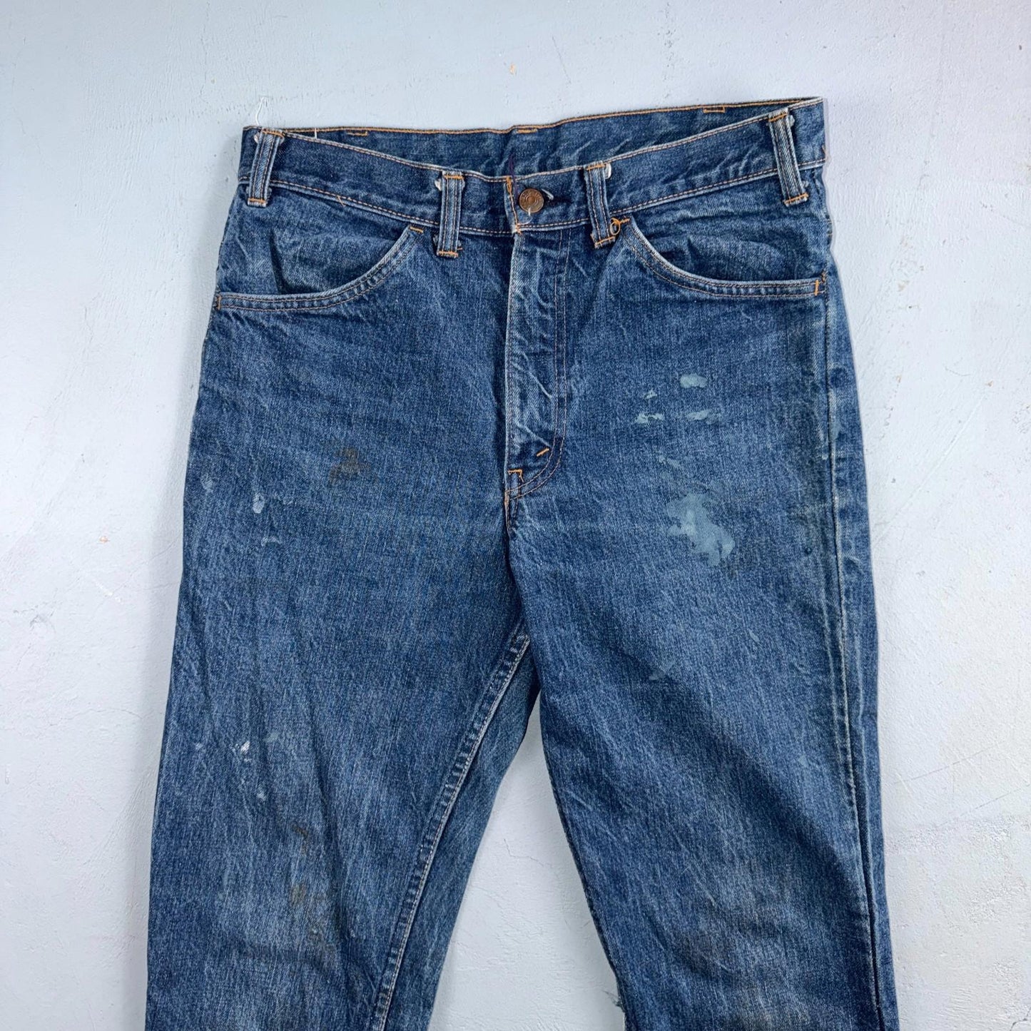 Levis Big E Vintage 60s Orange Tab 646 Bell Bottoms Denim Jeans Bootcut 31x29