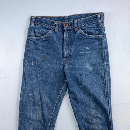 Levis Big E Vintage 60s Orange Tab 646 Bell Bottoms Denim Jeans Bootcut 31x29
