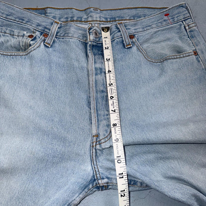Levis 501 Vintage Y2K 90s XX Straight Leg Jeans Blue Light Wash 34x32 Act 33x31