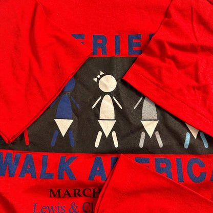 Experience Hanes VTG T Shirt Babies Walk America March Dimes 90s Cool Print