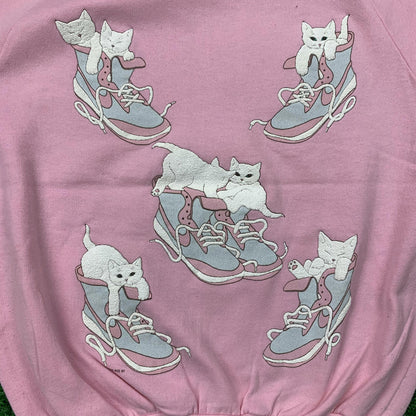 Nike Vintage Sweatshirt Mens T Shirt Pink Cats Cute Animals Canada Shoes Love