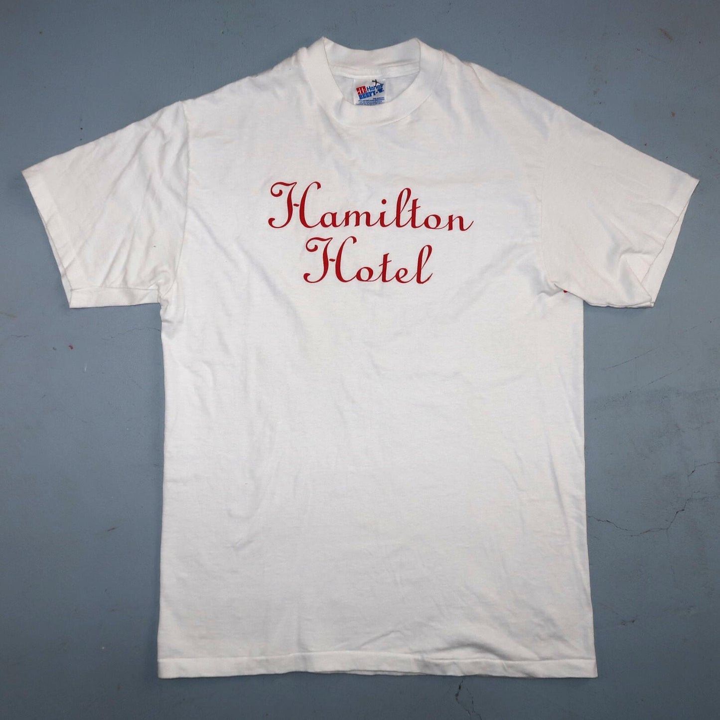 Hanes Hamilton Hotel VTG T Shirt Washington DC NYC 80s White T Shirt Graphic