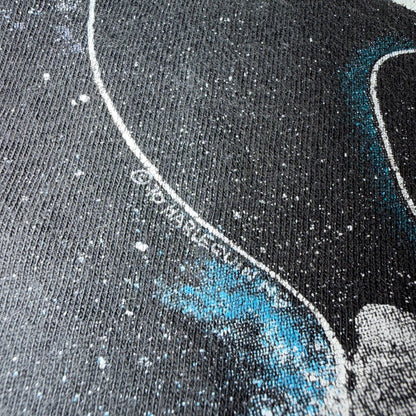 VTG 1990s Harlequin Space Galaxy Wildlife Epic Dolphin Whale Animal T Shirt L