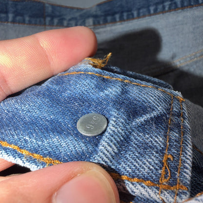 Levis 501 Vintage 80s USA XX Straight Leg Jeans Blue Light Wash 40x36 Act 36x31
