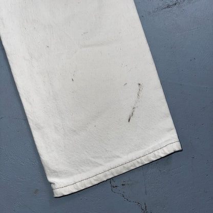 Levis 501 Vintage 90s USA XX Straight Leg Jeans White Light Wash 31x32 Act 30x30