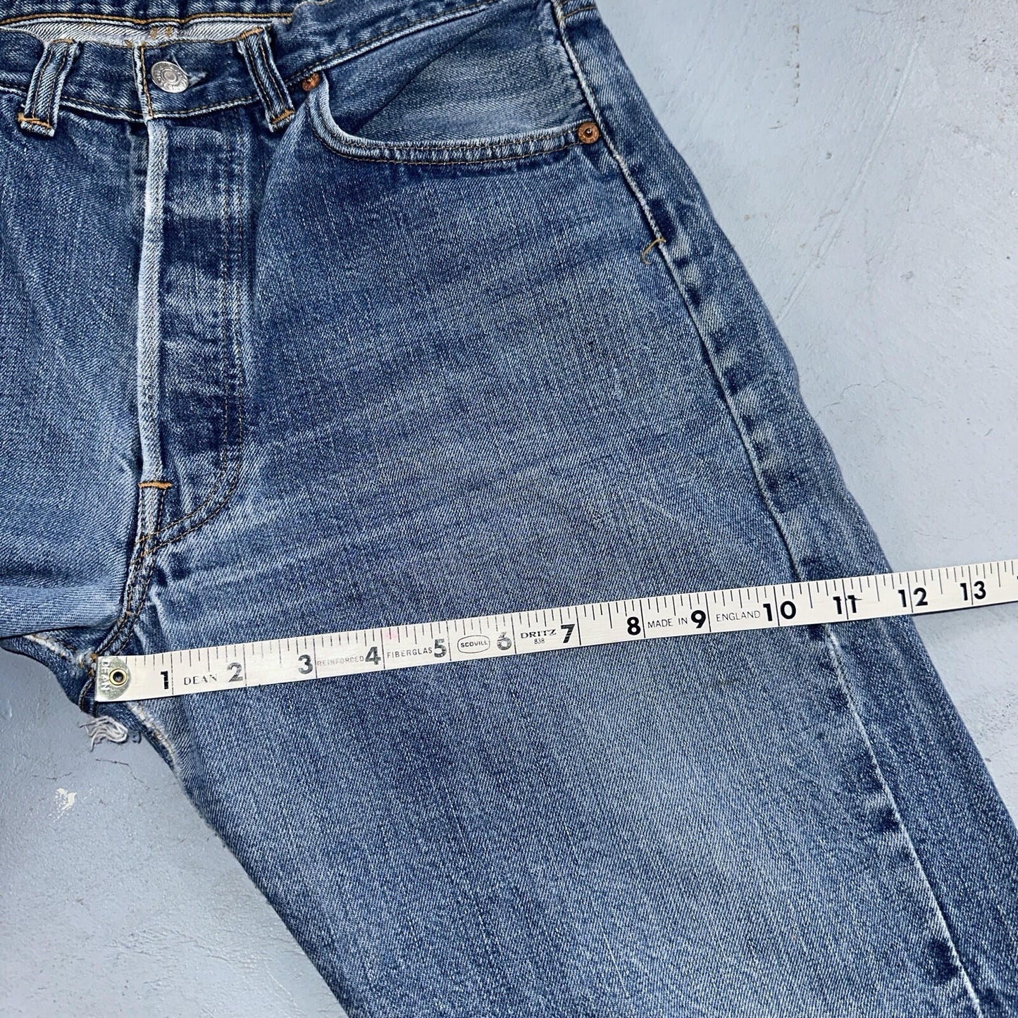 Levis 501 Big E Vintage 60s Redline Selvedge USA XX 1960s Jeans 66 Act 30x28