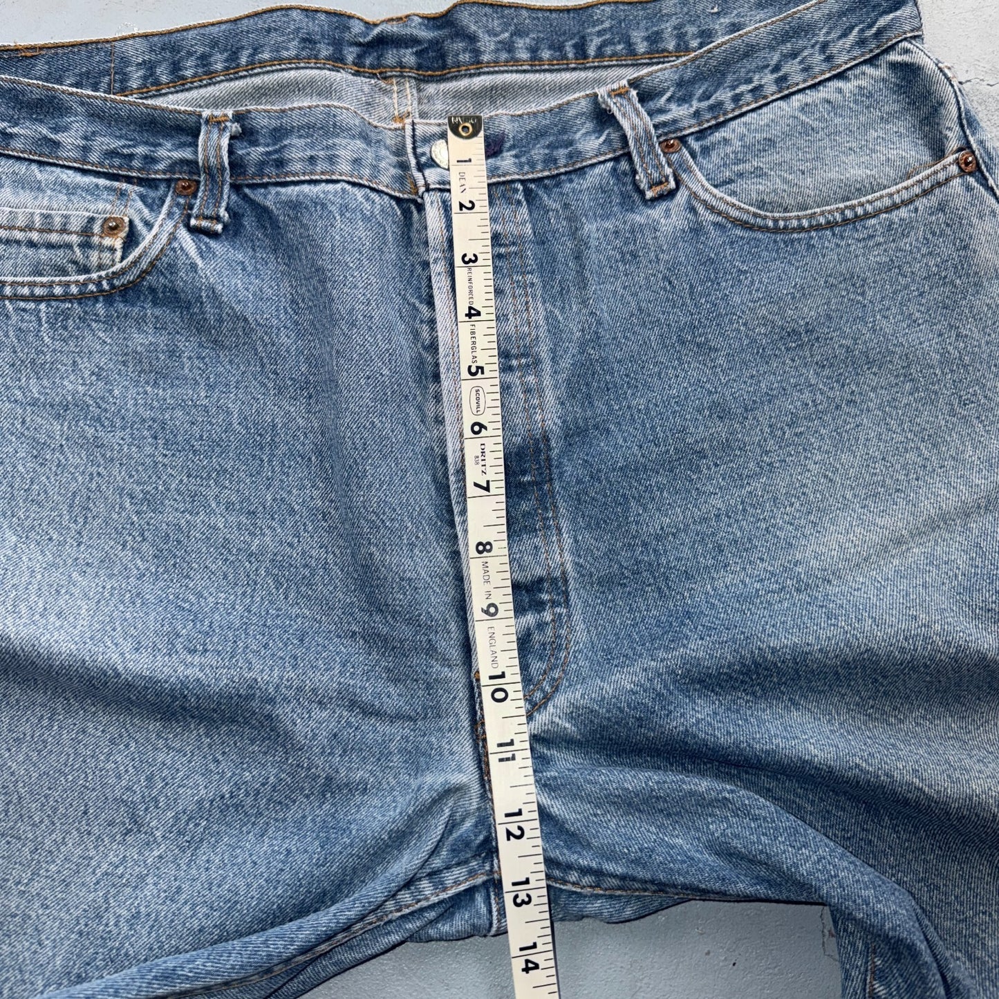 Levis 501 Vintage 80s USA XX Straight Leg Jeans Blue Light Wash 40x32 Act 38x28