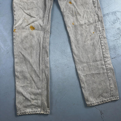 Levis 501 Vintage 80s USA XX Straight Leg Jeans Gray Acid Wash 31x32 Act 29x30