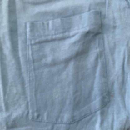 Blank 1970s Blue Vintage T Shirt Simple Essential Single Stitch Rare Lot Rap 1